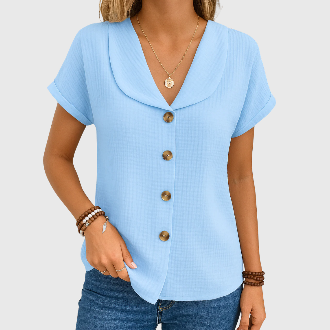 Maureen | Chique Knop Blouse