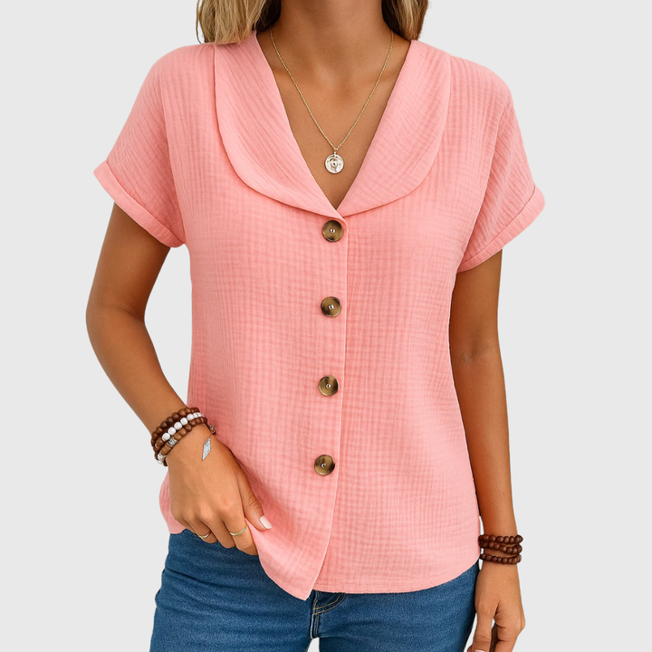 Maureen | Chique Knop Blouse