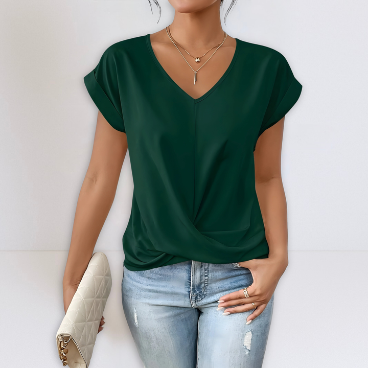 Maggie | Twist Front V-Hals Top