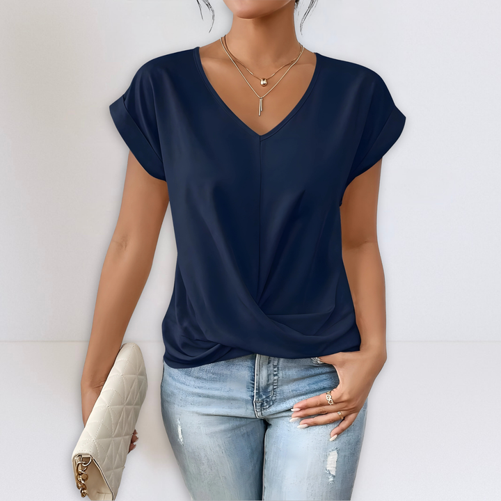 Maggie | Twist Front V-Hals Top