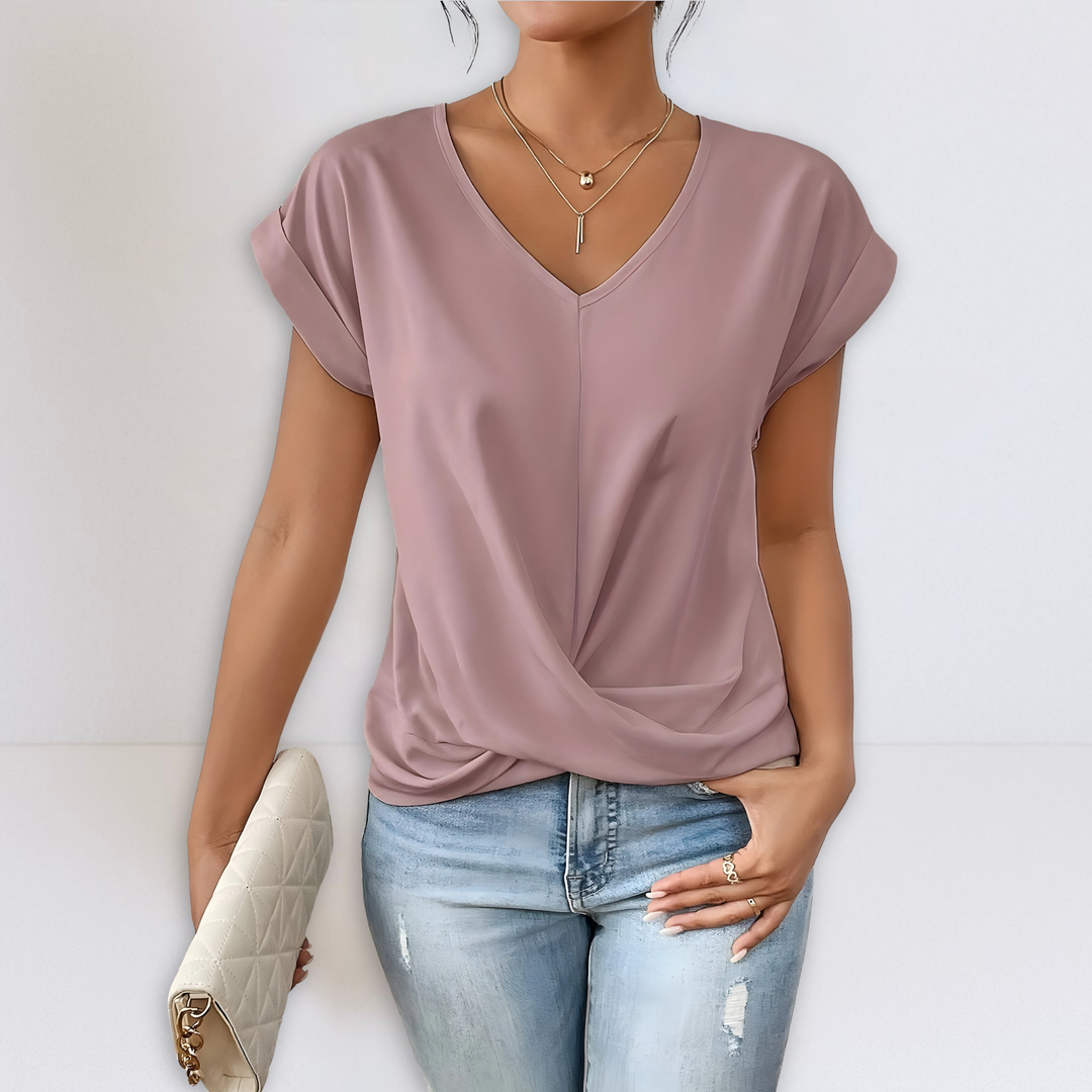 Maggie | Twist Front V-Hals Top
