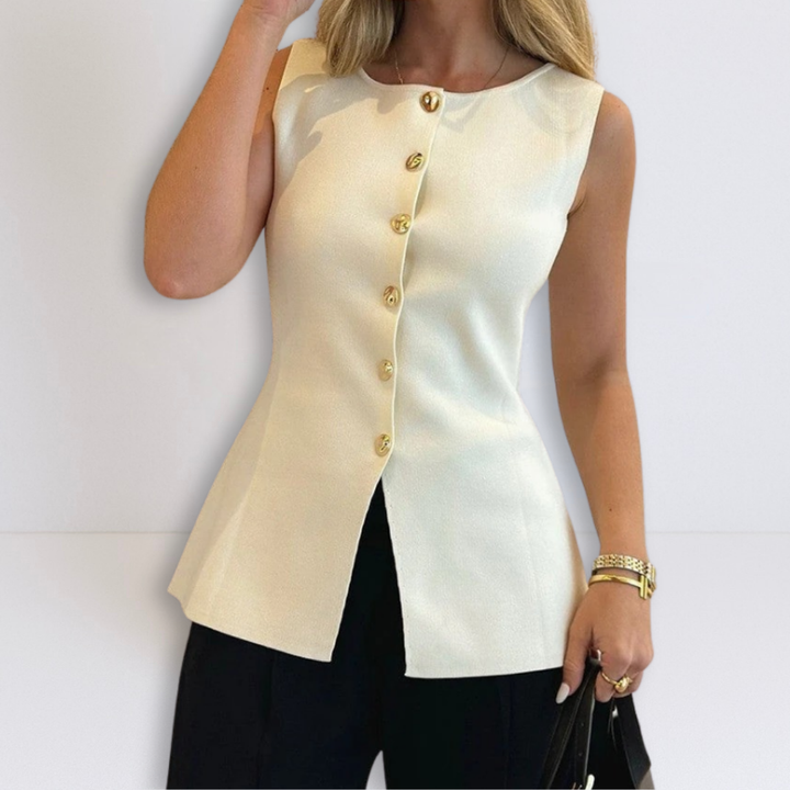 Rosa | Mouwloze Peplum Top