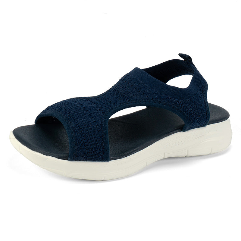 Robin | Zwarte Sleehak Sandalen