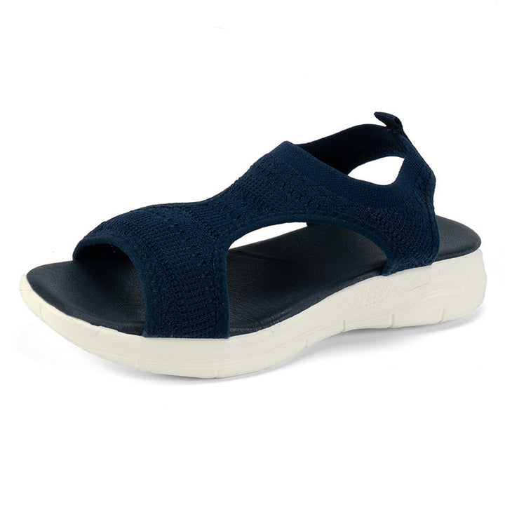 Robin | Zwarte Sleehak Sandalen