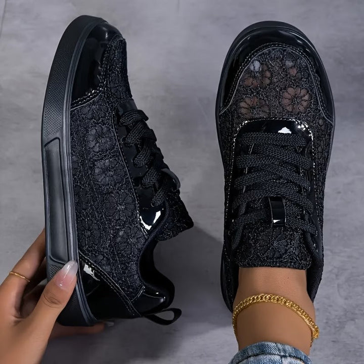 Lonneke | Elegante kanten sneakers