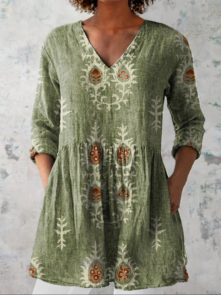 Blair | Lange Blouse met een opvallend patroon