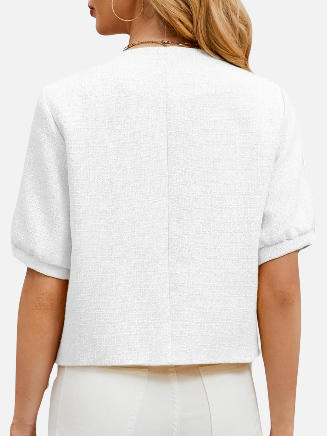 Vivian | Cropped Tweed Jasje