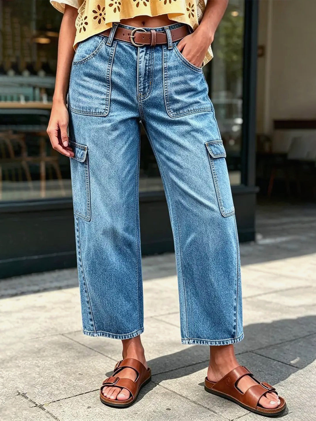 Luxe Stretch Jeans met Verkorte Lengte | Tijdelijk 50% Korting