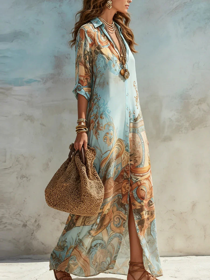 Mara | Elegante vloeiende zomerjurk