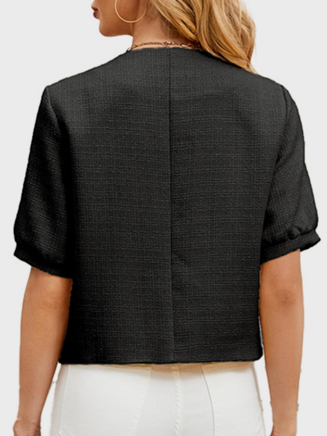 Vivian | Cropped Tweed Jasje