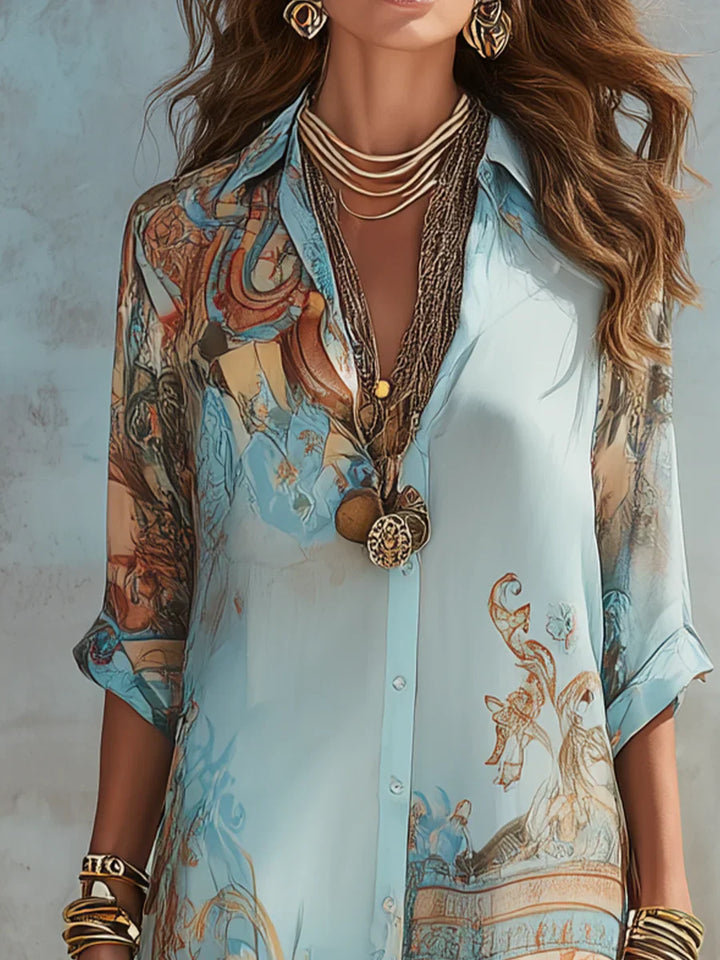 Mara | Elegante vloeiende zomerjurk