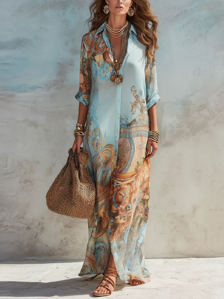 Mara | Elegante vloeiende zomerjurk