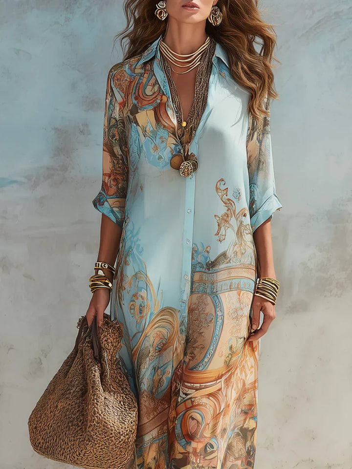 Mara | Elegante vloeiende zomerjurk