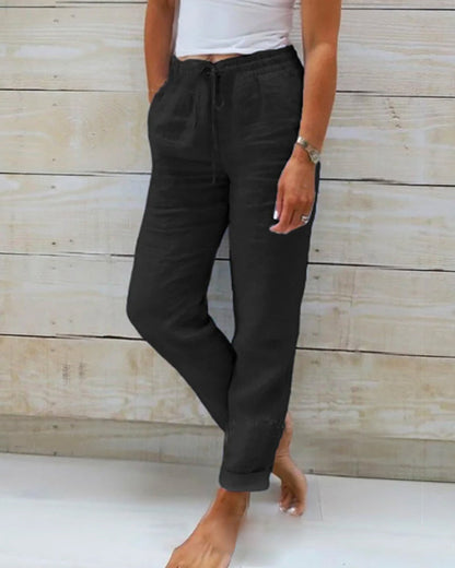 Rachel | Drawstring Wide-Leg Pants for Women | Casual Comfort