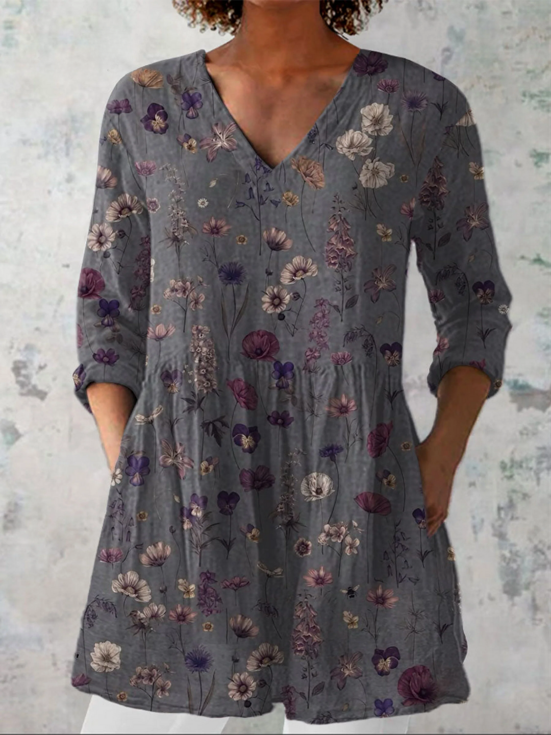 Kira | Lange Blouse met Indrukwekkend Patroon
