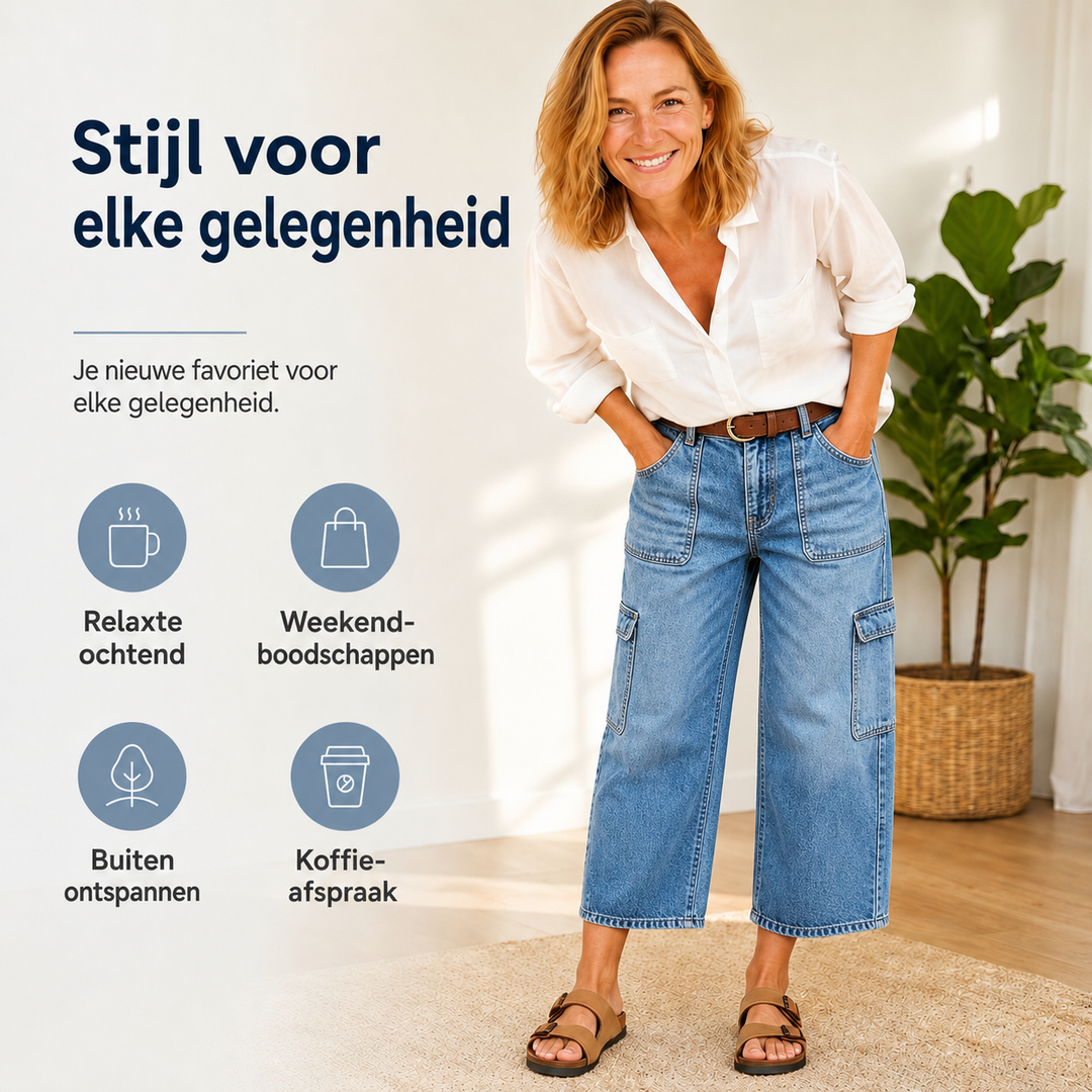 Luxe Stretch Jeans met Verkorte Lengte | Tijdelijk 50% Korting