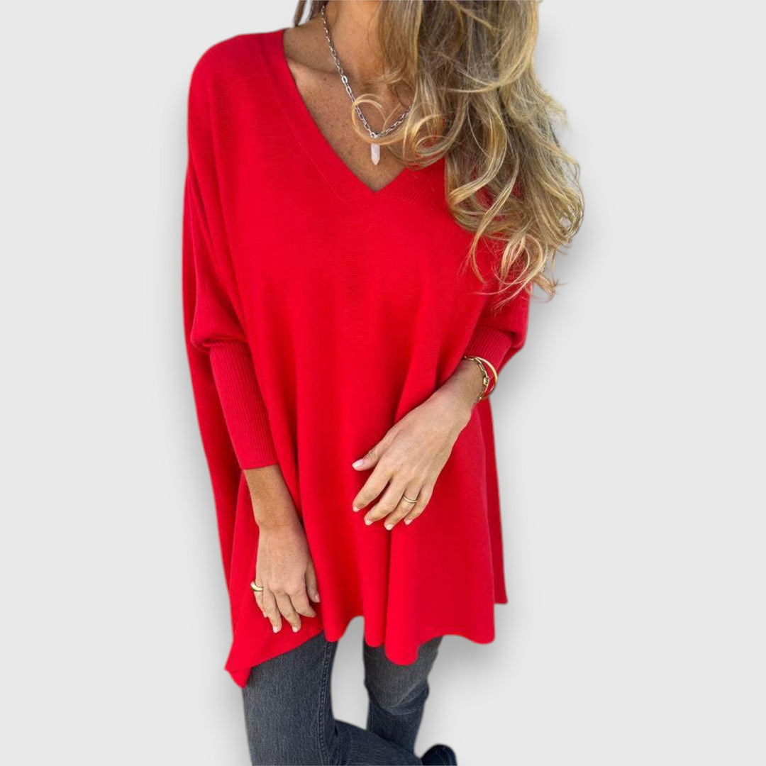 Rosie | Gezellige Oversized V-hals Trui