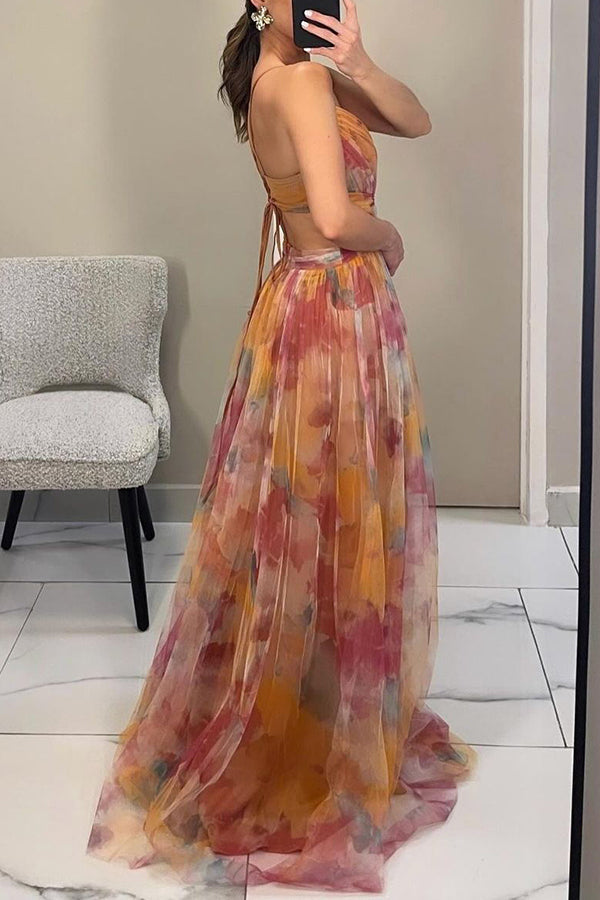 GISELLE | Chiffon Maxi Jurk