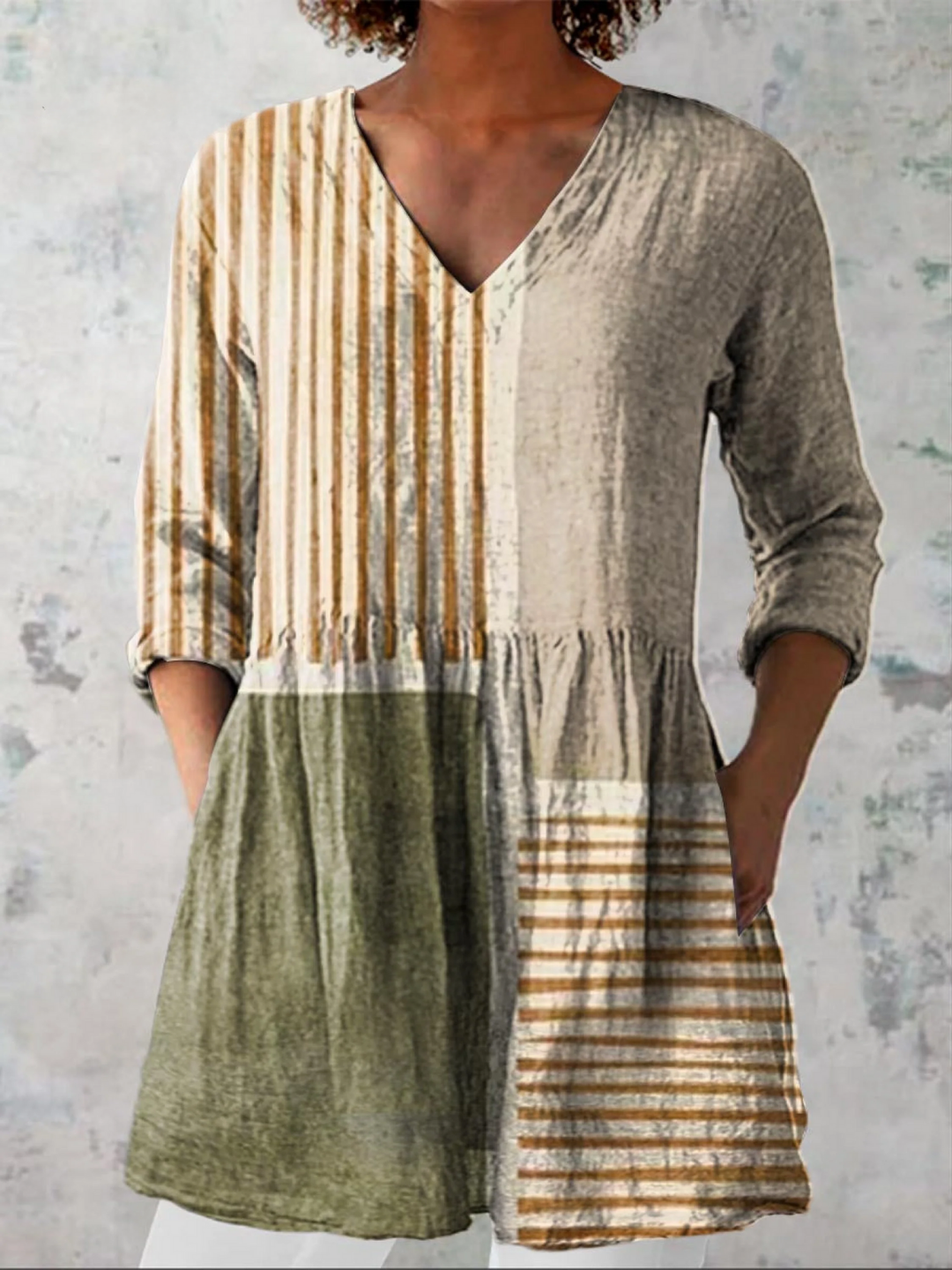 Maeve | Lange Blouse met een opvallend patroon