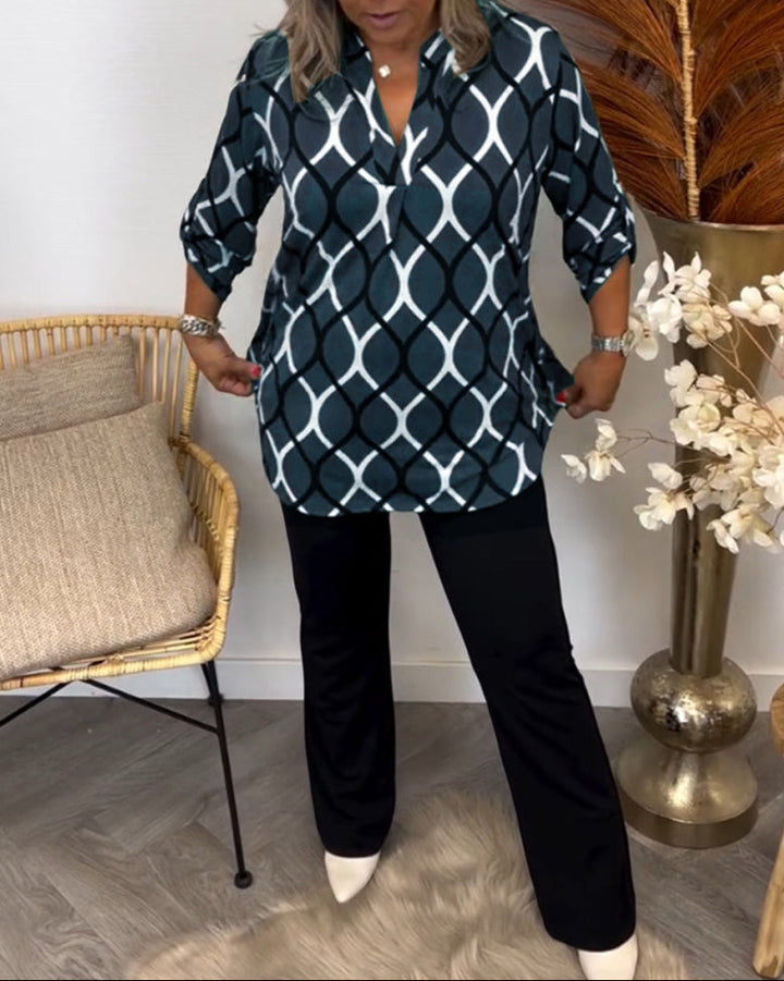 Jennifer | Casual Blouse met Lange Mouwen