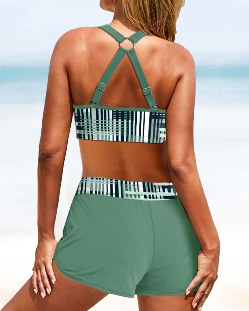 Janette - Hooggeknipte Rib Bikini