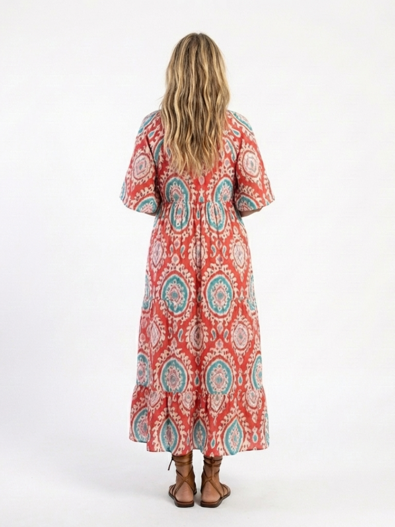 Zaria™ | Midi-jurk met paisleyprint