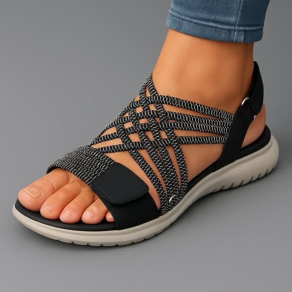 Monique | Gevlochten Comfort Sandalen
