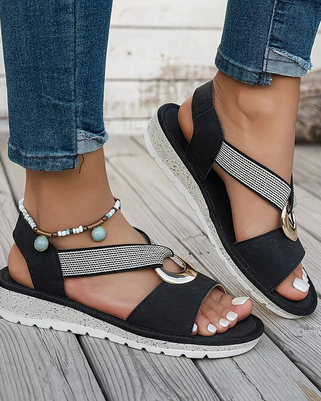 Stella | Platte Sandalen met Gesp