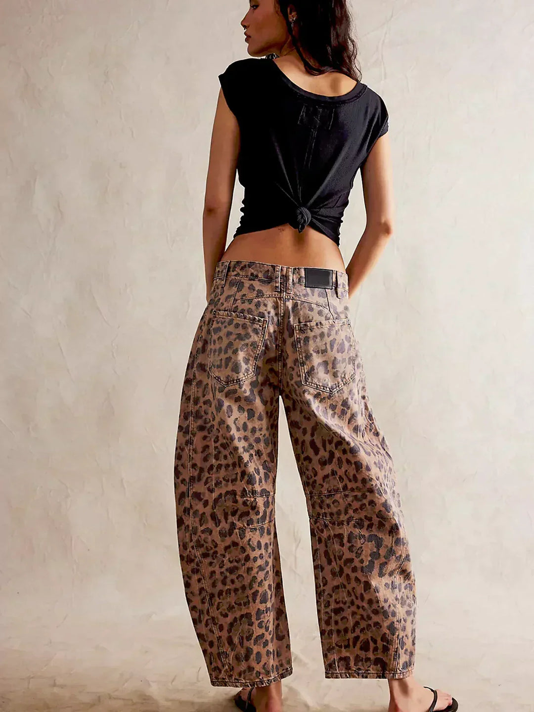 Edith | Leopard Print Wide-Leg Pants for Women | Bold Casual