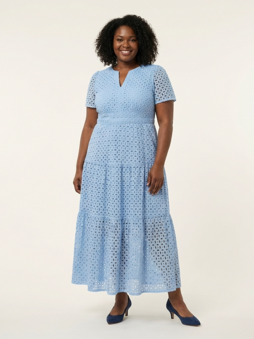 Brielle™ | Midi-jurk met V-hals