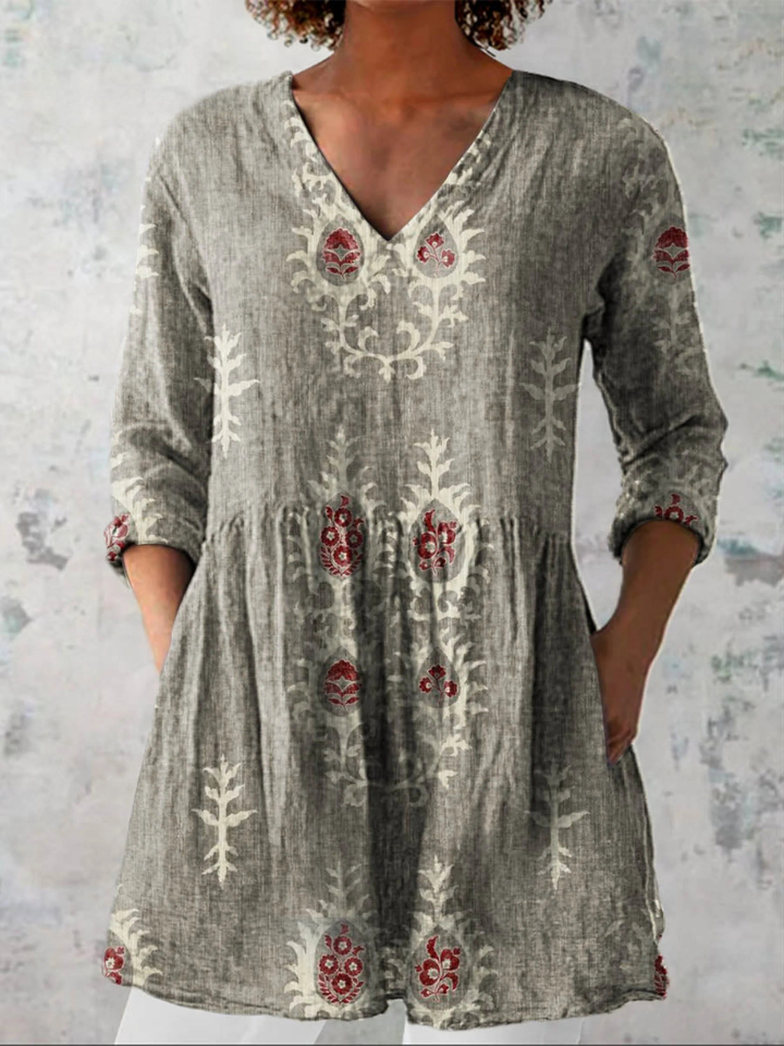 Blair | Lange Blouse met een opvallend patroon