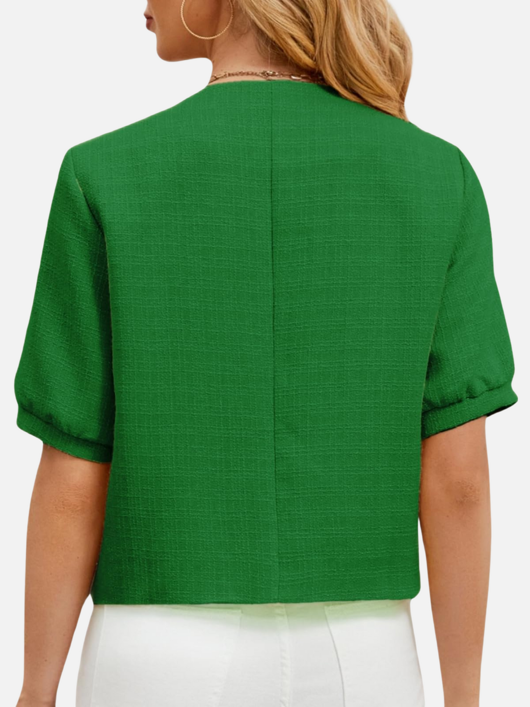 Vivian | Cropped Tweed Jasje