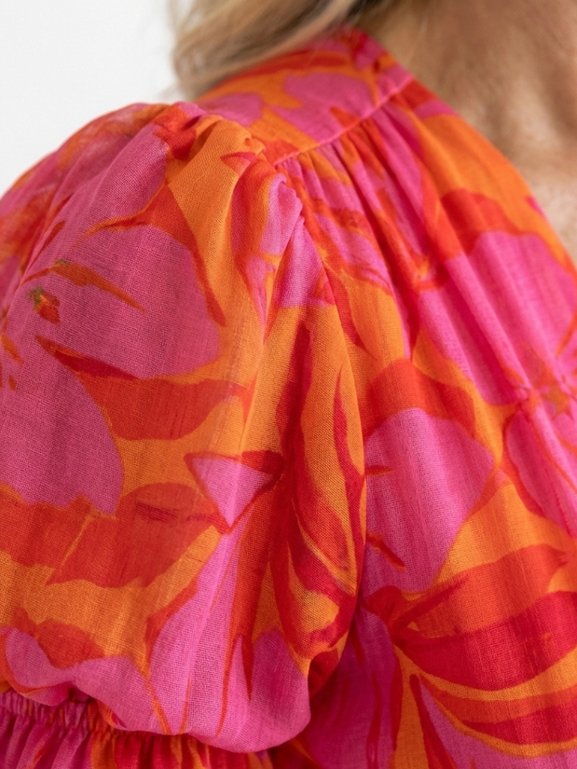 Willow™ | Bloemenjurk met pofmouwen