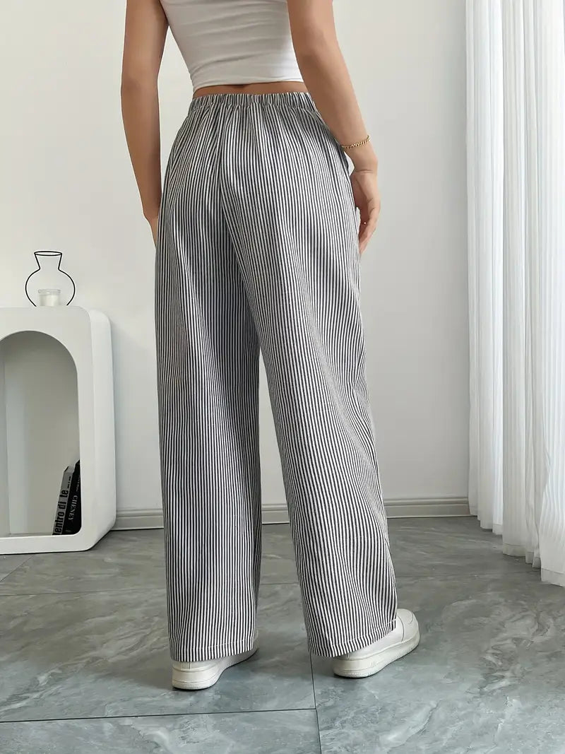Karina | Striped Wide-Leg Pants for Women | Smart Casual