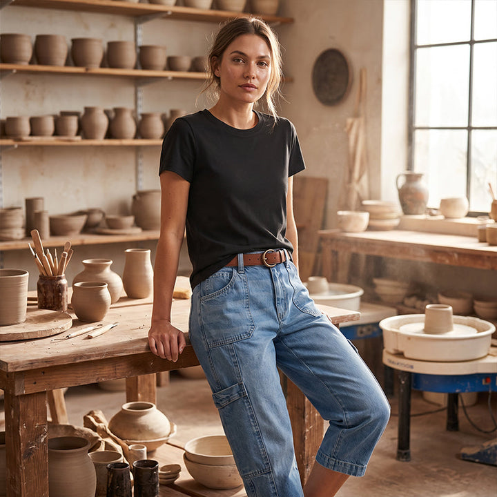 Luxe Stretch Capri Jeans | Tijdelijk 50% Korting