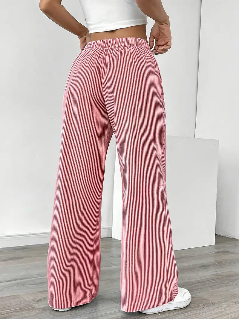 Karina | Striped Wide-Leg Pants for Women | Smart Casual