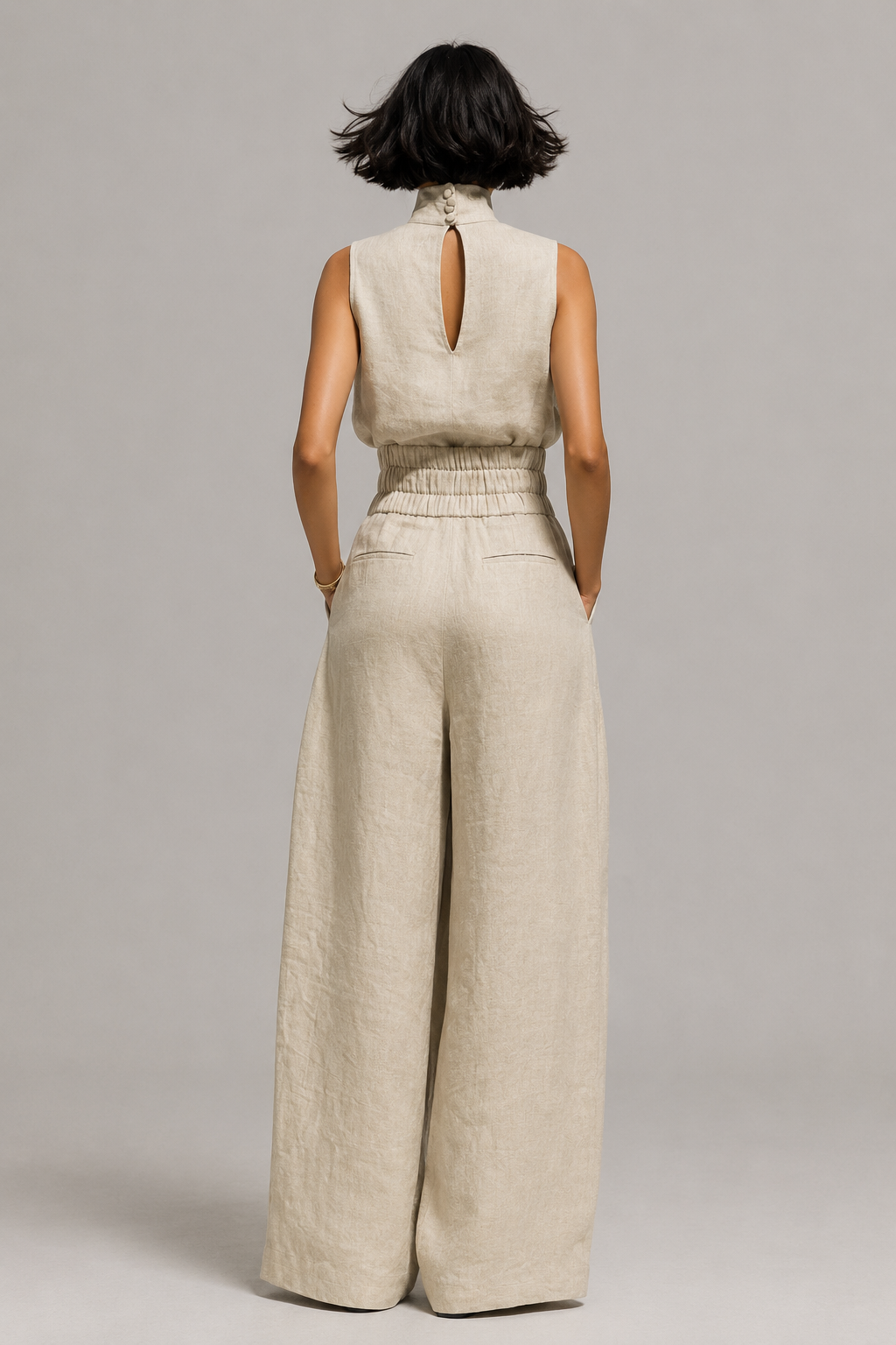 Maria Tanktop &amp; Wijde Linnen Broek