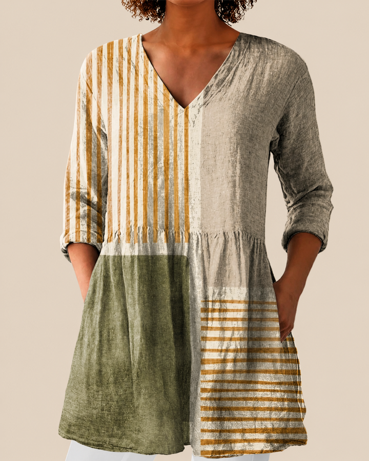 Maeve | Lange Blouse met een opvallend patroon