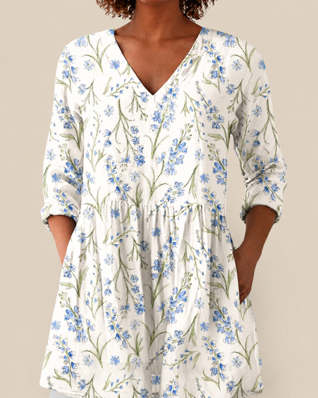 Brielle | Lange Blouse met een opvallend patroon