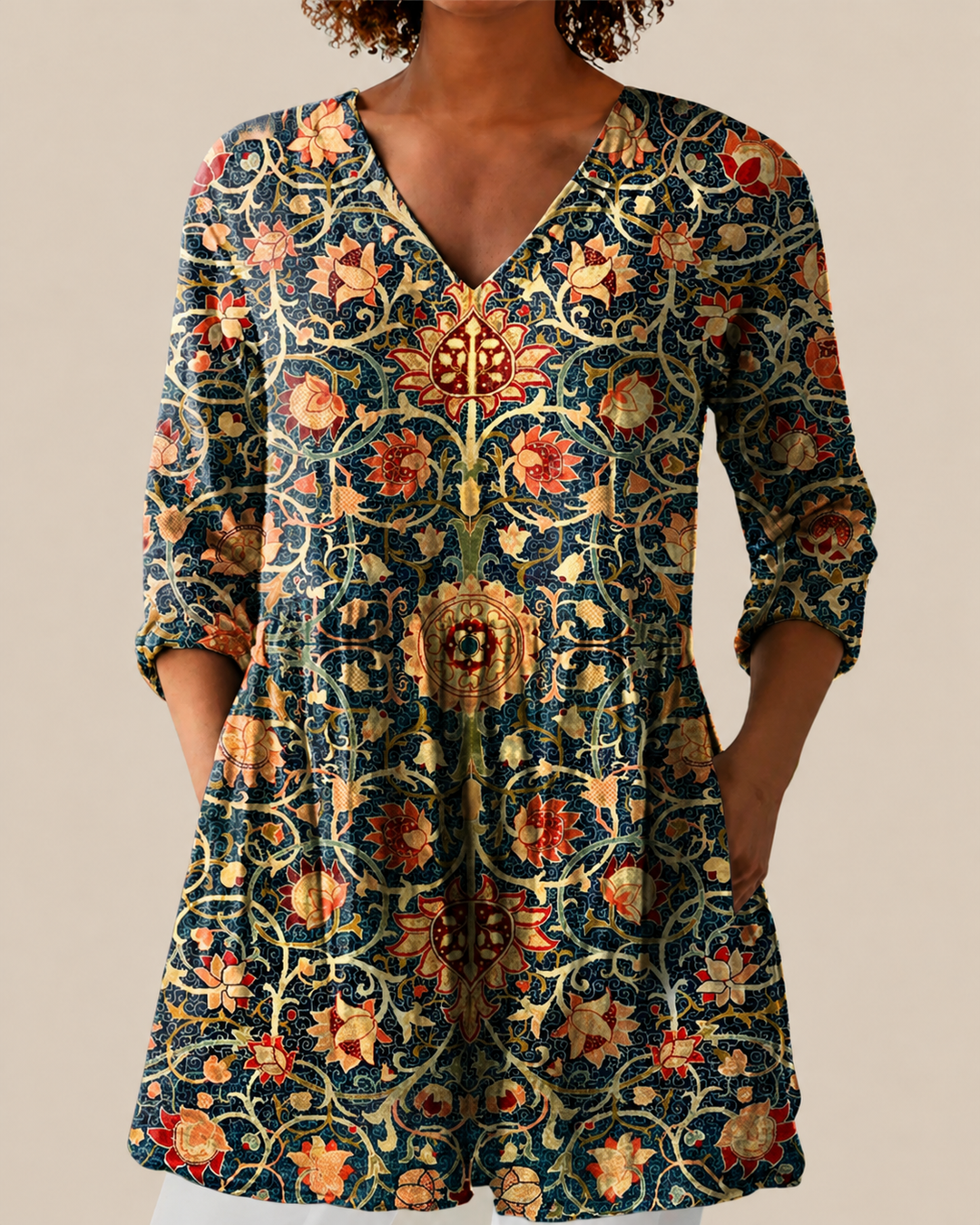 Liora | Lange Blouse met opvallend patroon