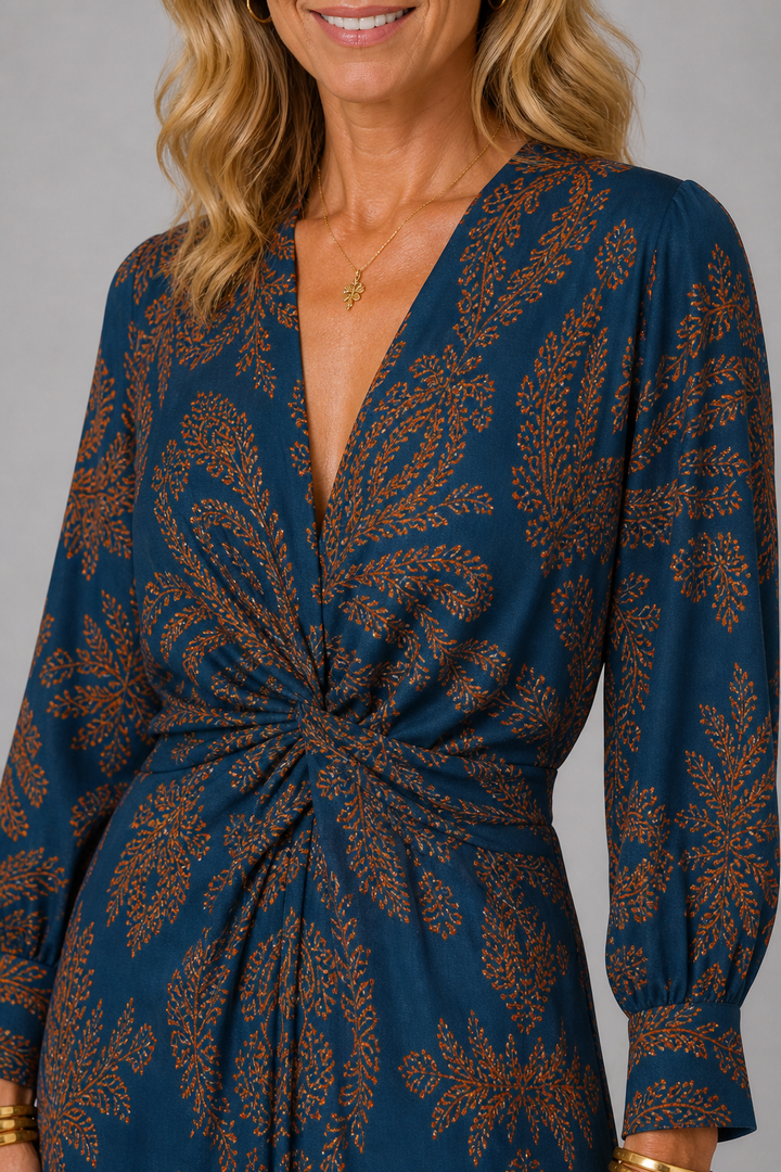 Midnight Bloom Jurk