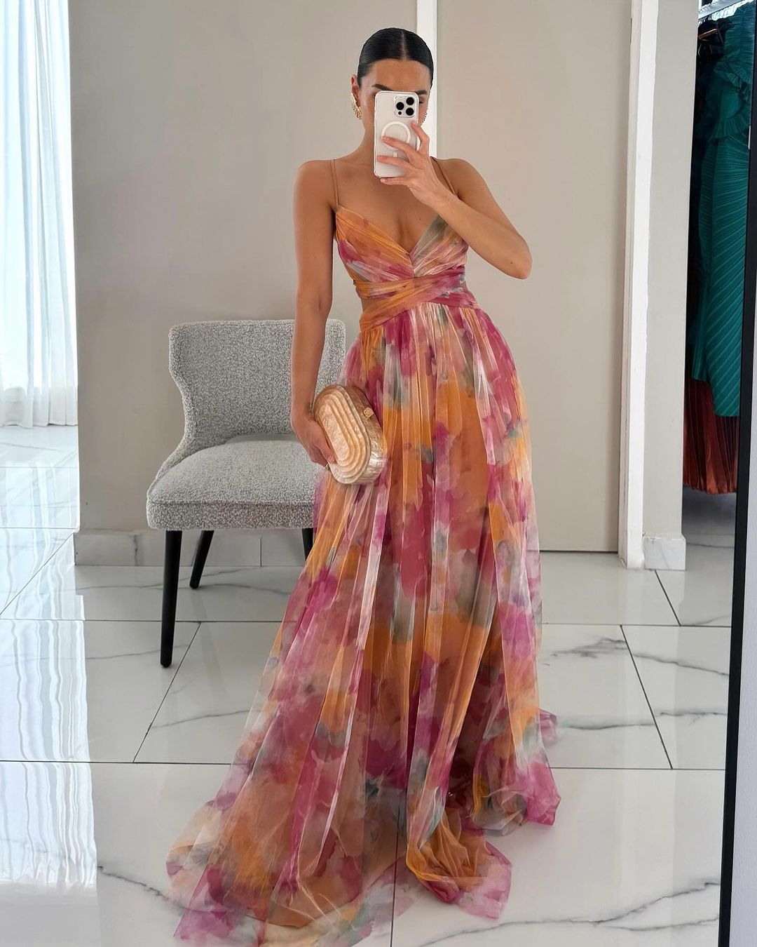 Giselle | Maxi Zomerjurk met Bloemeprint