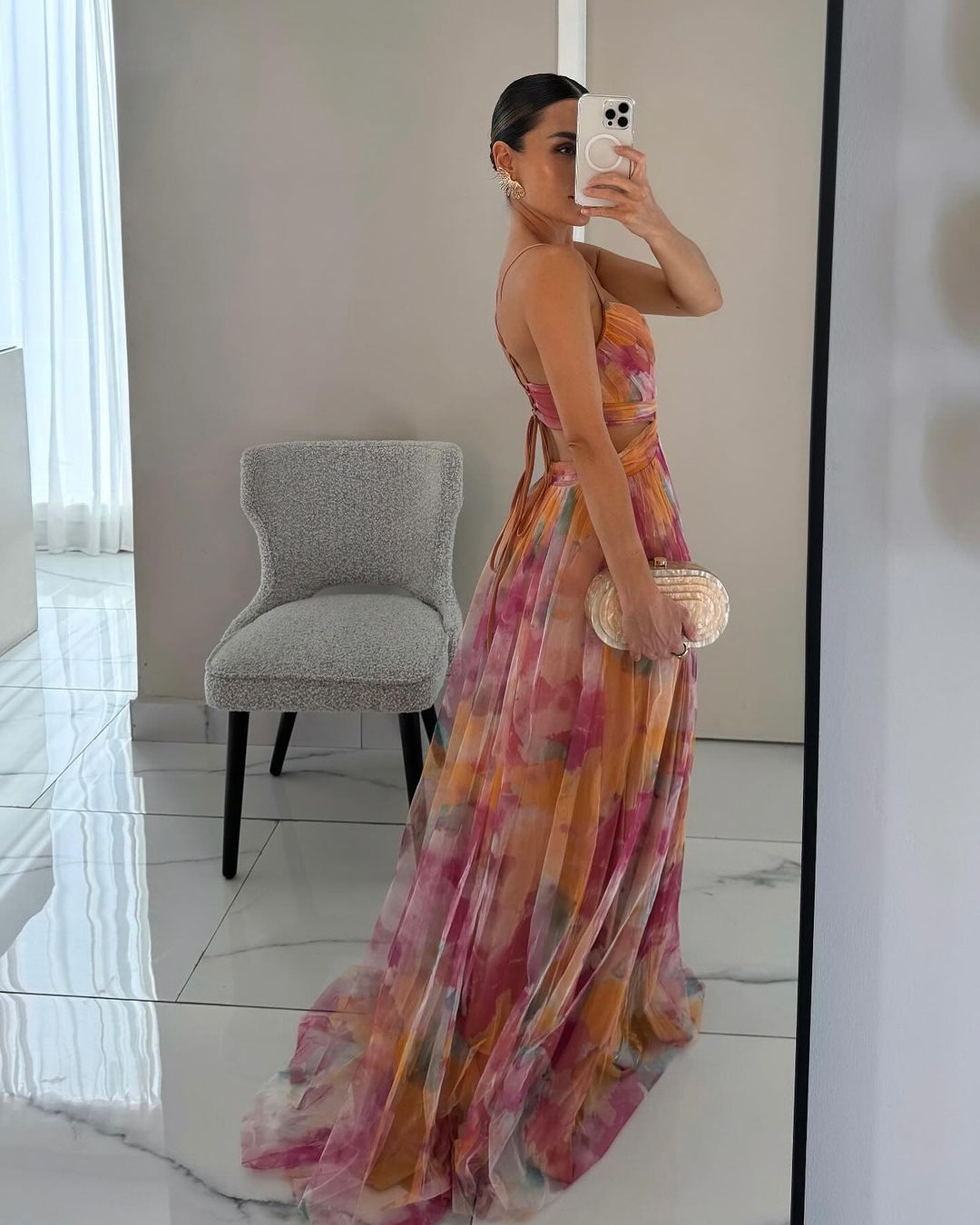 Giselle | Maxi Zomerjurk met Bloemeprint