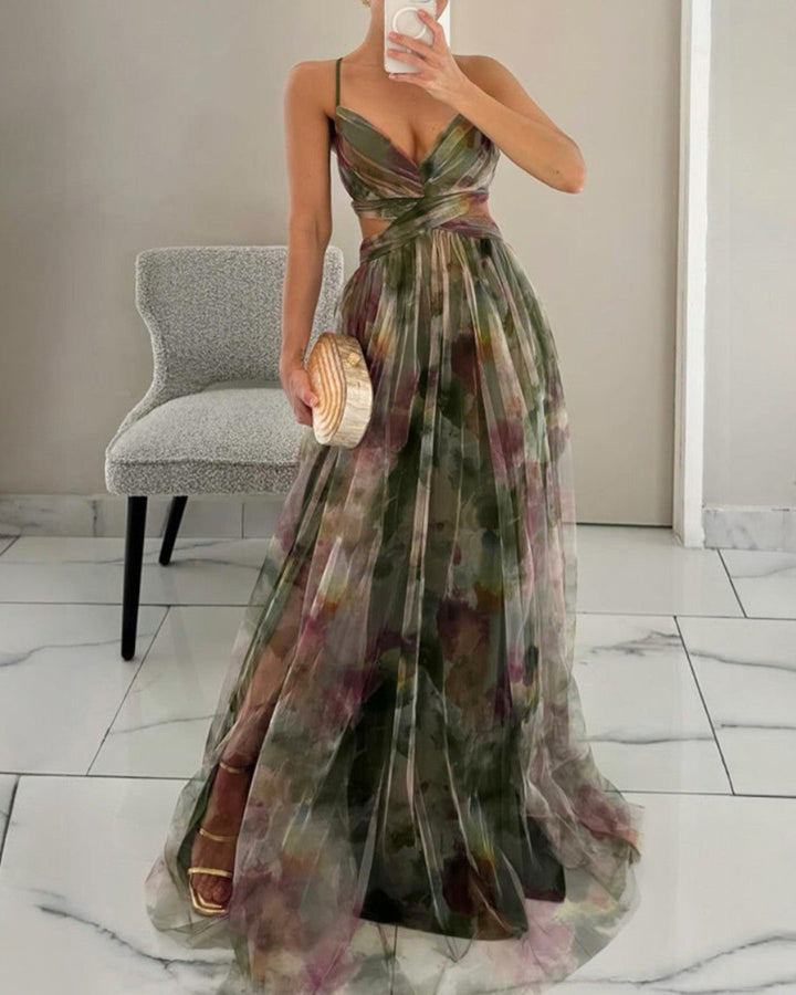 Giselle | Maxi Zomerjurk met Bloemeprint