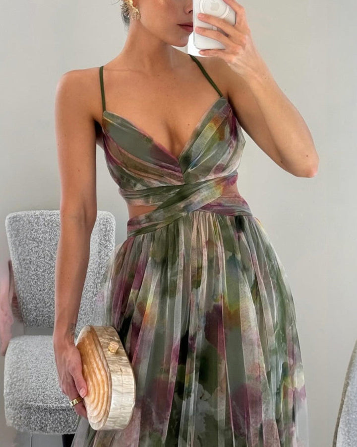 Giselle | Maxi Zomerjurk met Bloemeprint