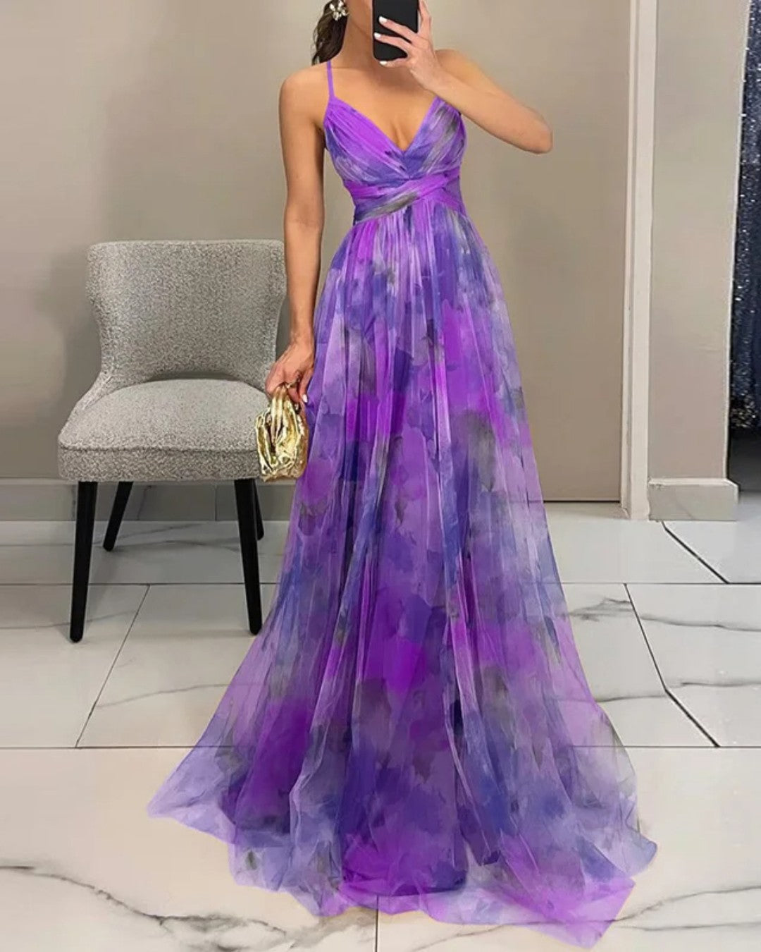 Giselle | Maxi Zomerjurk met Bloemeprint