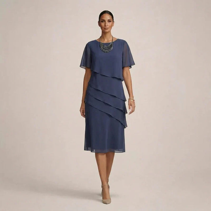 MARA | Elegante Rimpel Jurk met Flatterend Comfort