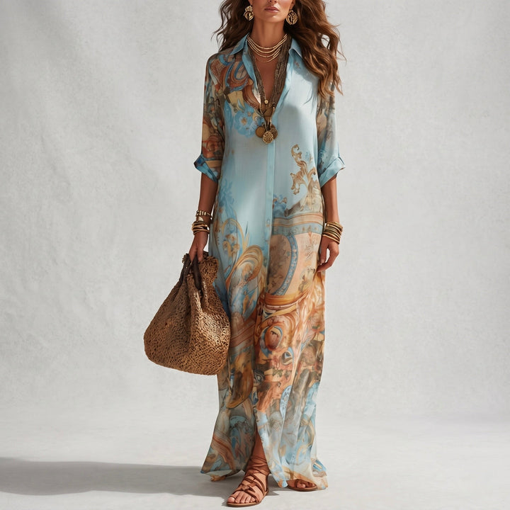 Mara | Elegante vloeiende zomerjurk