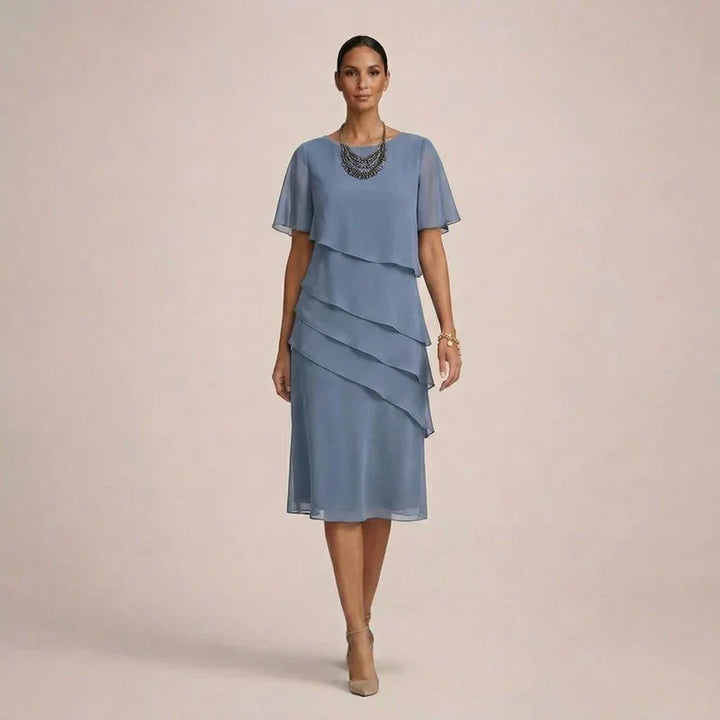 MARA | Elegante Rimpel Jurk met Flatterend Comfort
