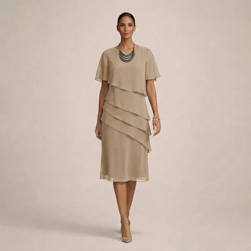 MARA | Elegante Rimpel Jurk met Flatterend Comfort